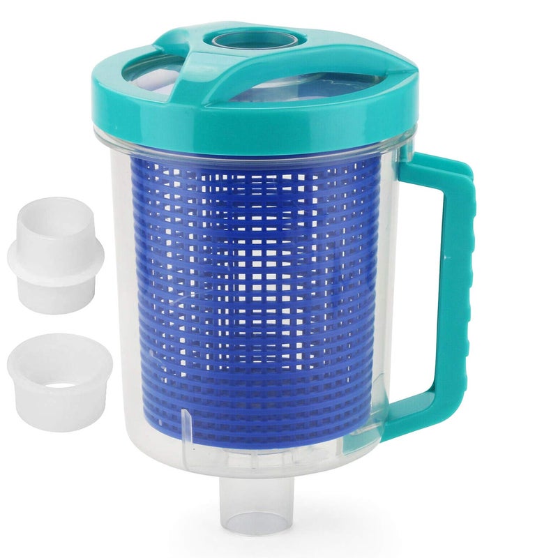 BeadChica Pool Leaf Canister Catcher for Pool Vacuum with Mesh Basket, in-line Leaf Catcher for Swimming Pool Cleaner, Fits Suction Manual & Automatic Pool Cleaners - Image 1